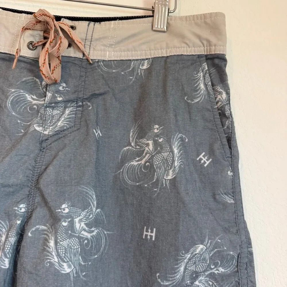 Howler Bros Brothers Prize Fight Stripe Stretch Bruja Boardshorts Men's Size 32